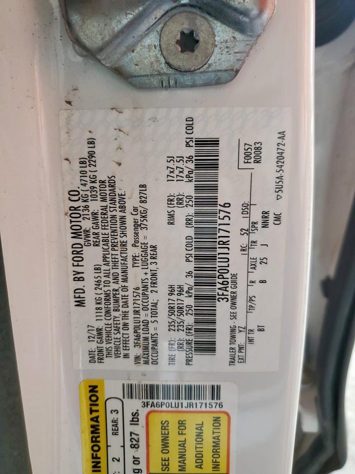 2018 FORD FUSION