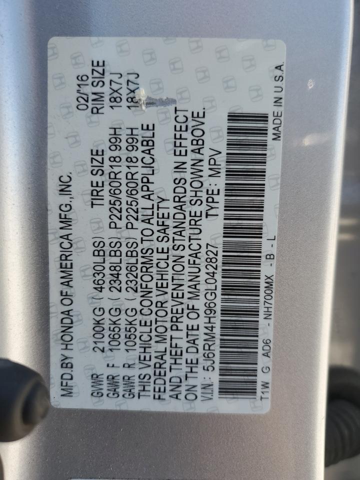 2016 HONDA CR-V