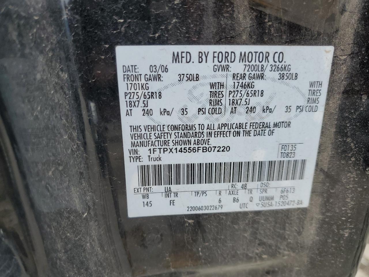2006 FORD F-150