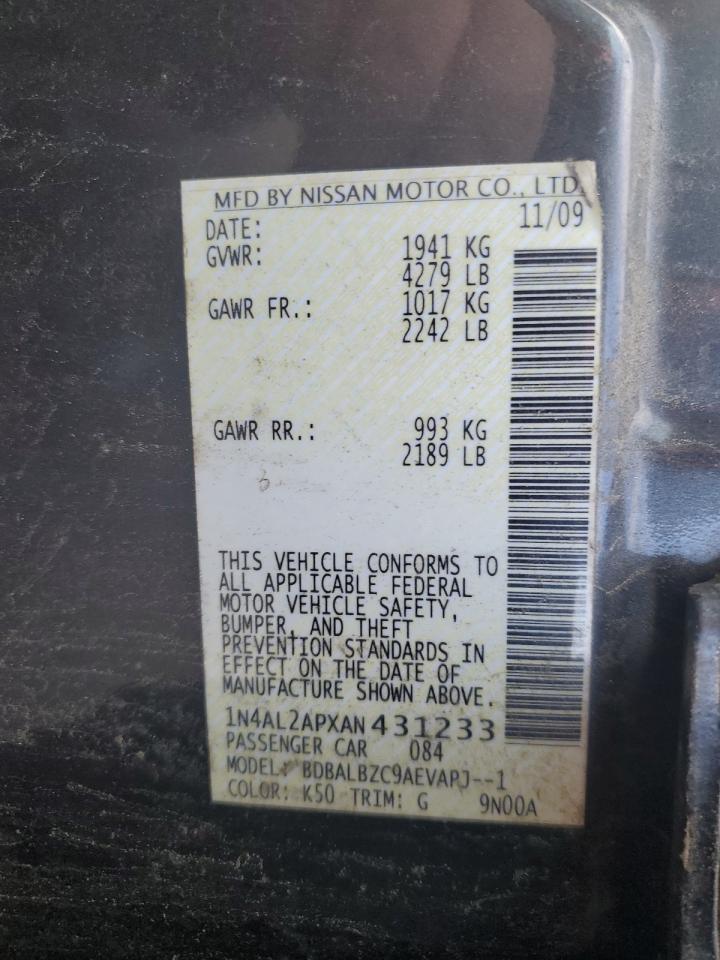 2010 NISSAN ALTIMA
