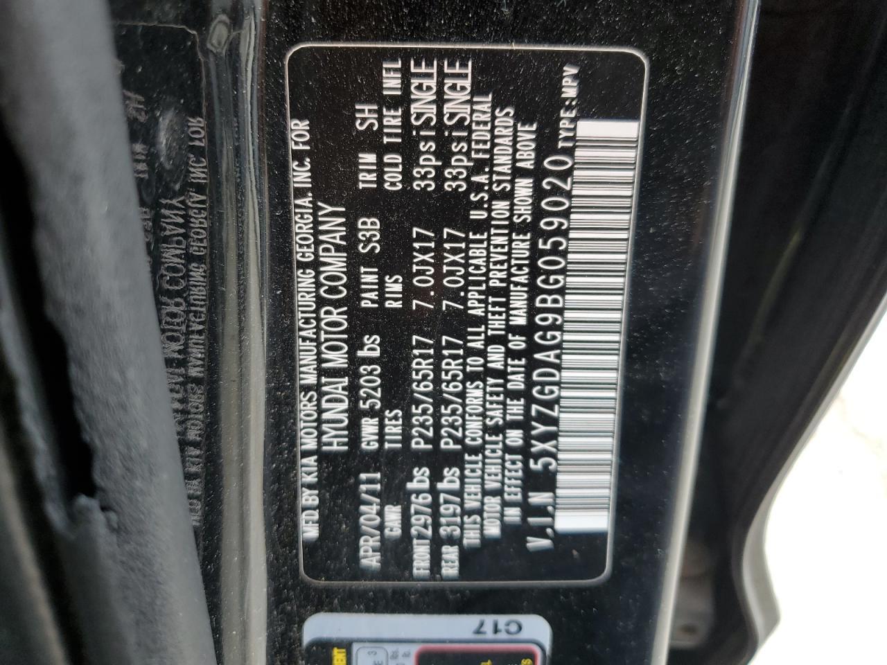 2011 HYUNDAI SANTA FE
