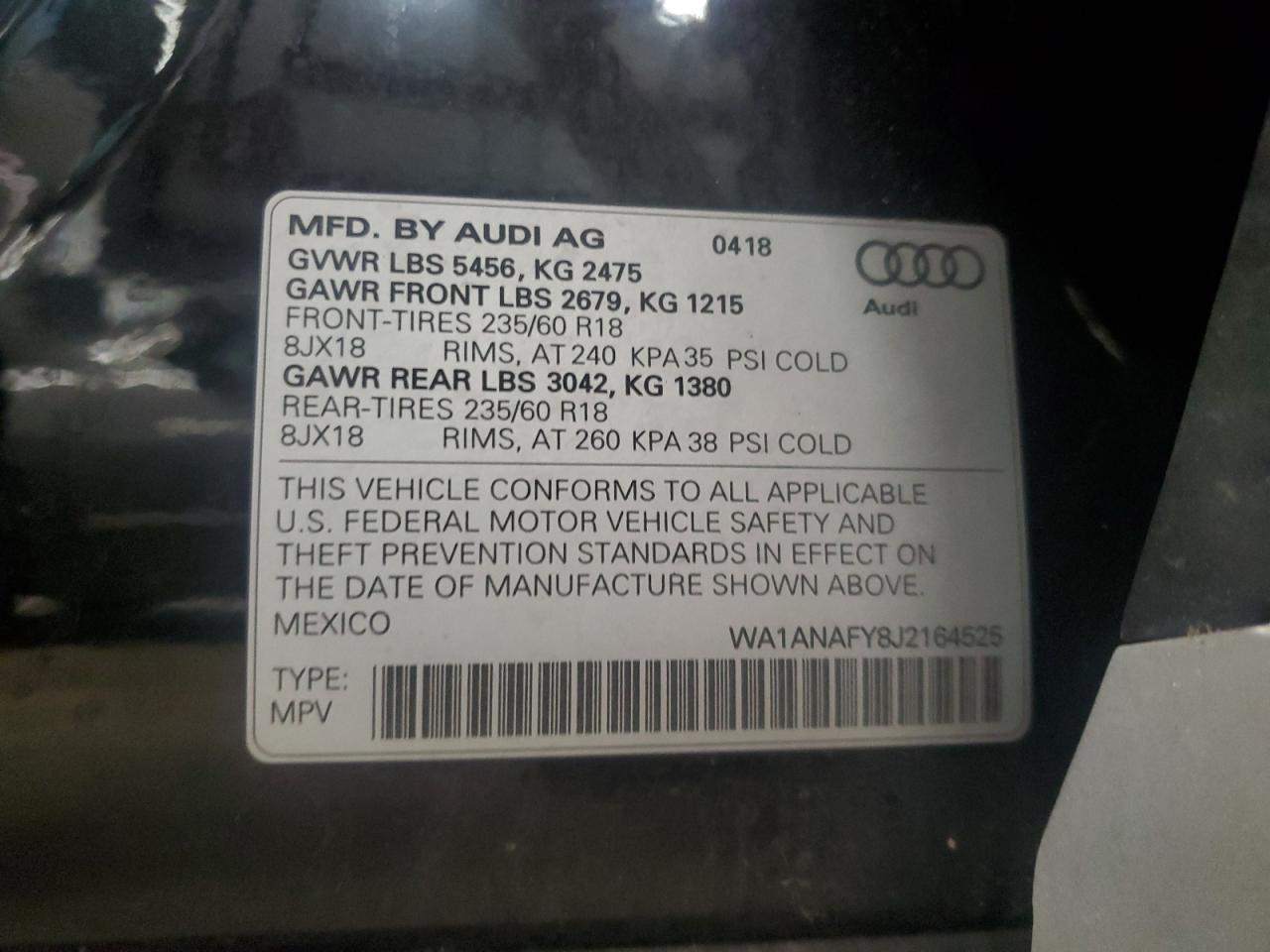 2018 AUDI Q5