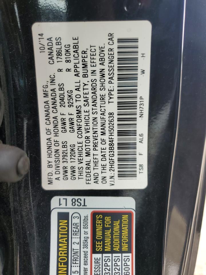 2015 HONDA CIVIC