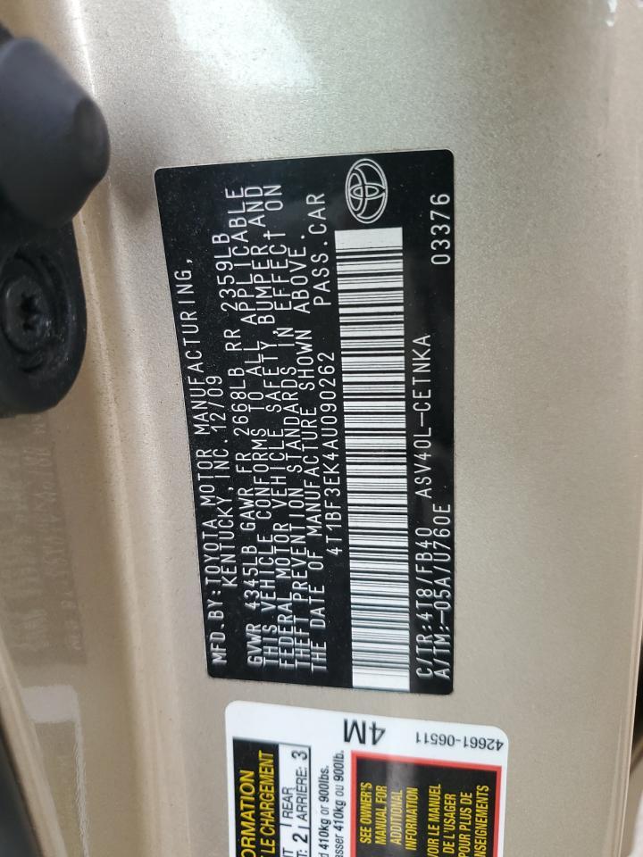 2010 TOYOTA CAMRY