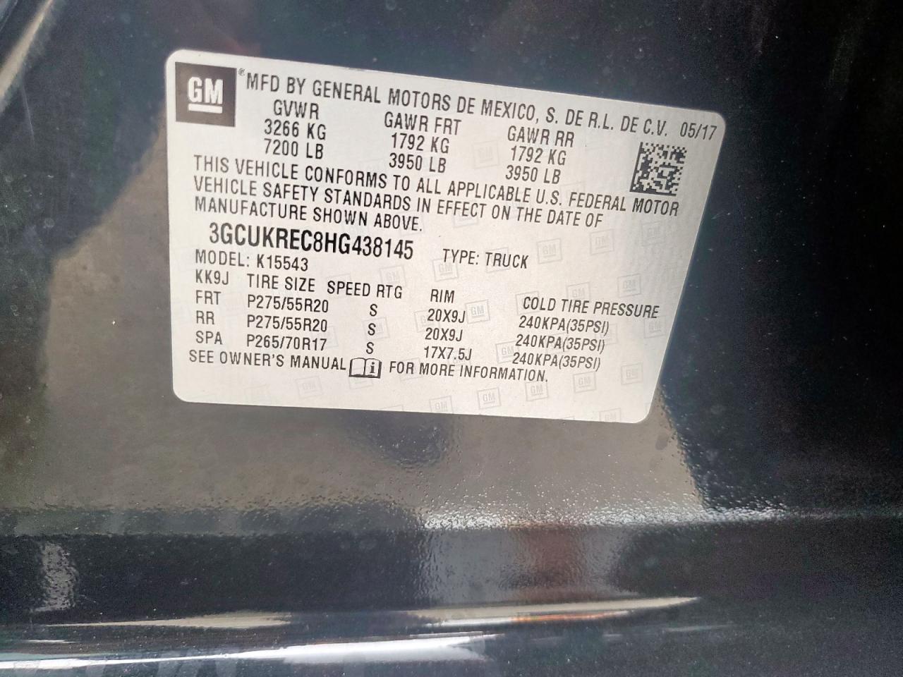 2017 CHEVROLET Silverado