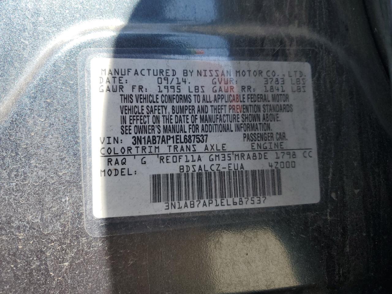 2014 NISSAN SENTRA