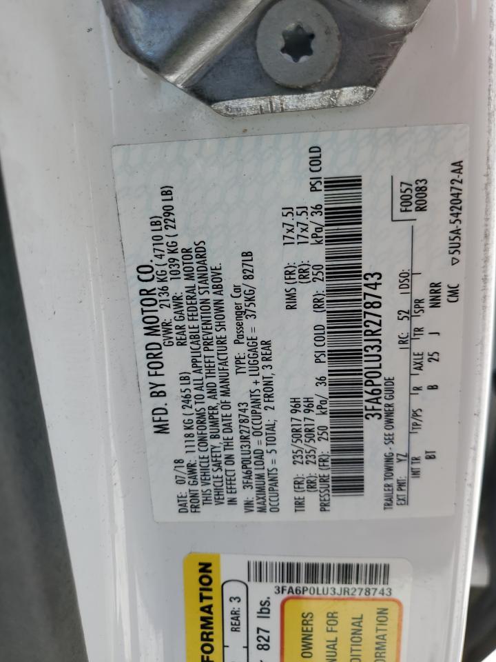 2018 FORD FUSION