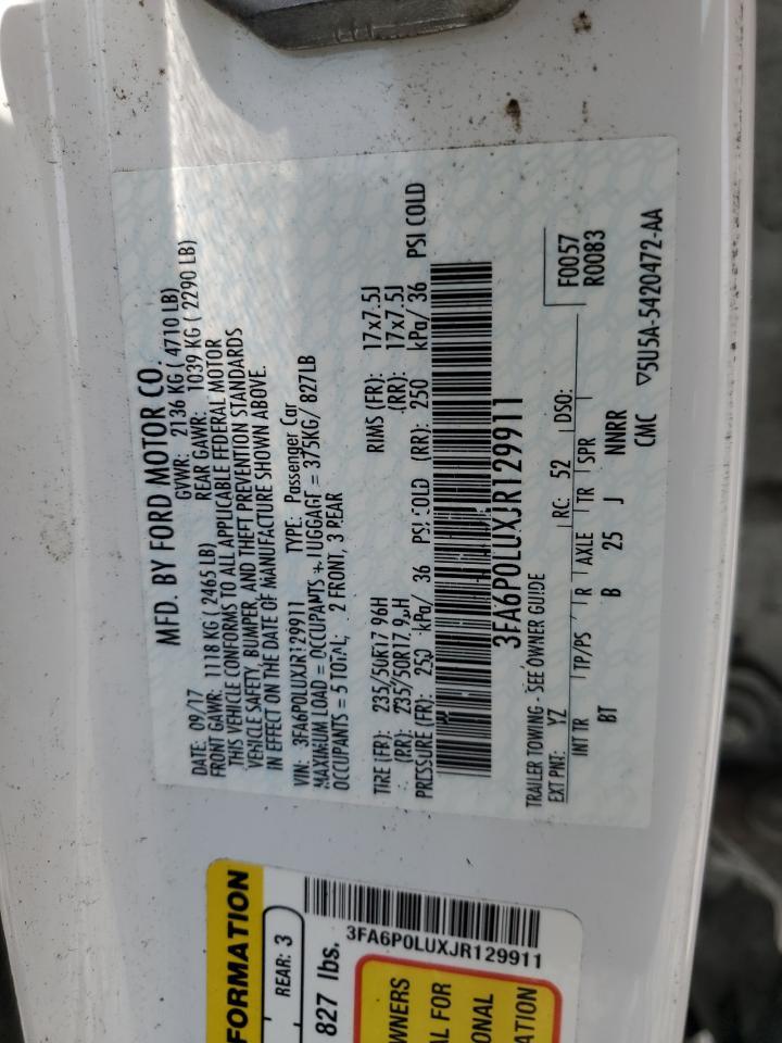 2018 FORD FUSION