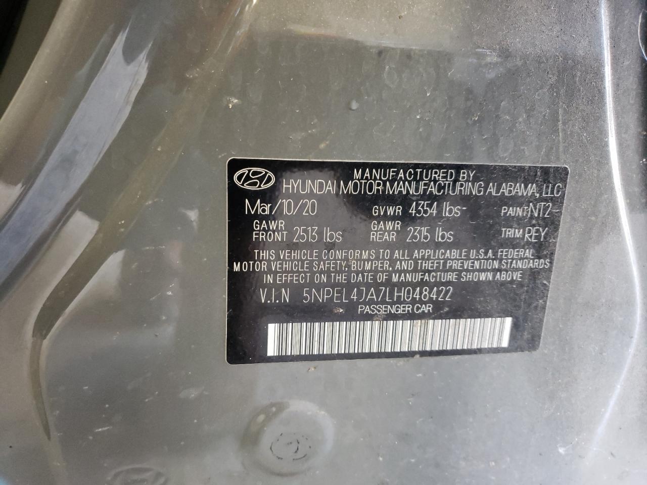 2020 HYUNDAI SONATA