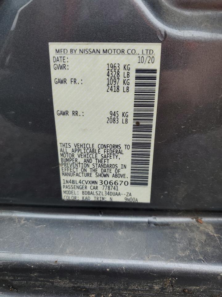 2021 NISSAN ALTIMA