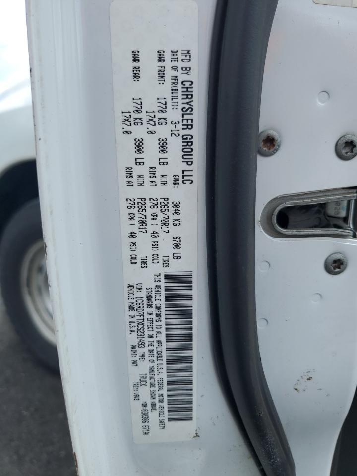 2012 DODGE RAM 1500