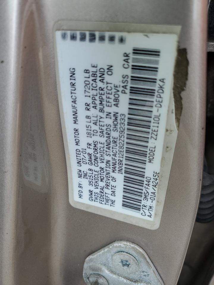 2002 TOYOTA COROLLA