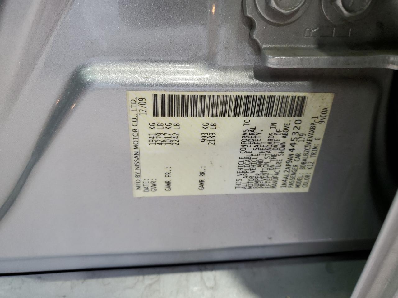 2010 NISSAN ALTIMA