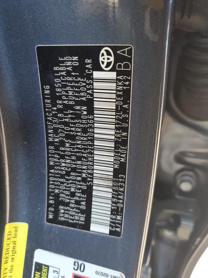 2014 TOYOTA COROLLA
