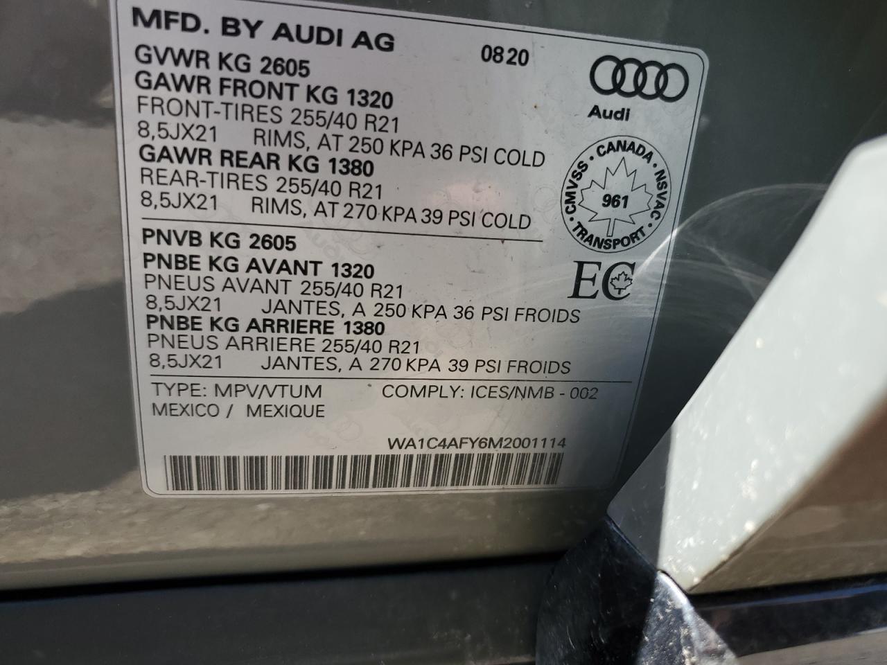 2021 AUDI SQ5