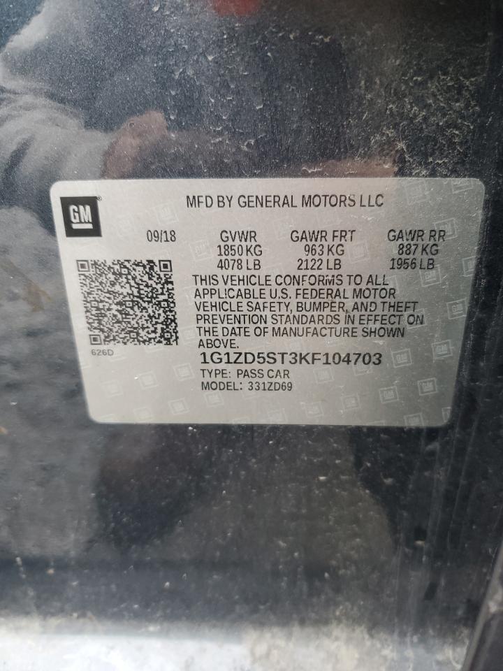 2019 CHEVROLET MALIBU