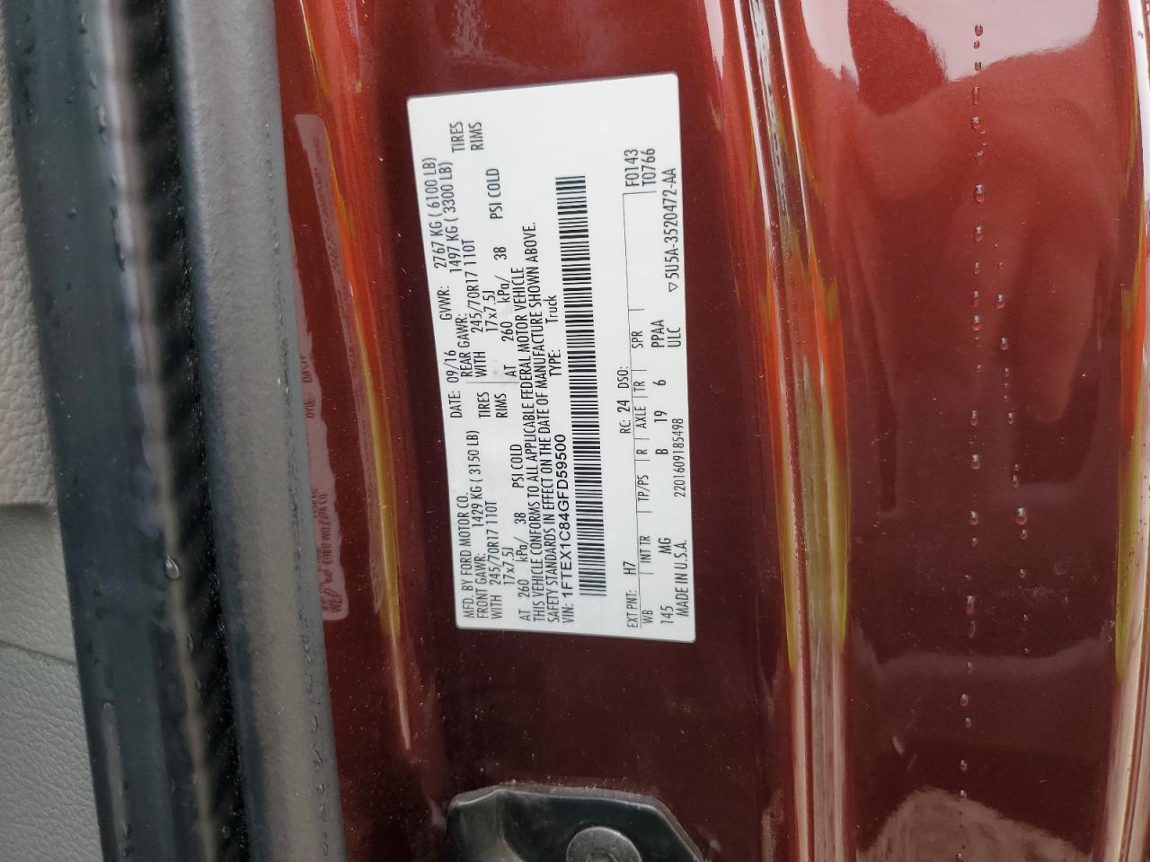 2016 FORD F-150