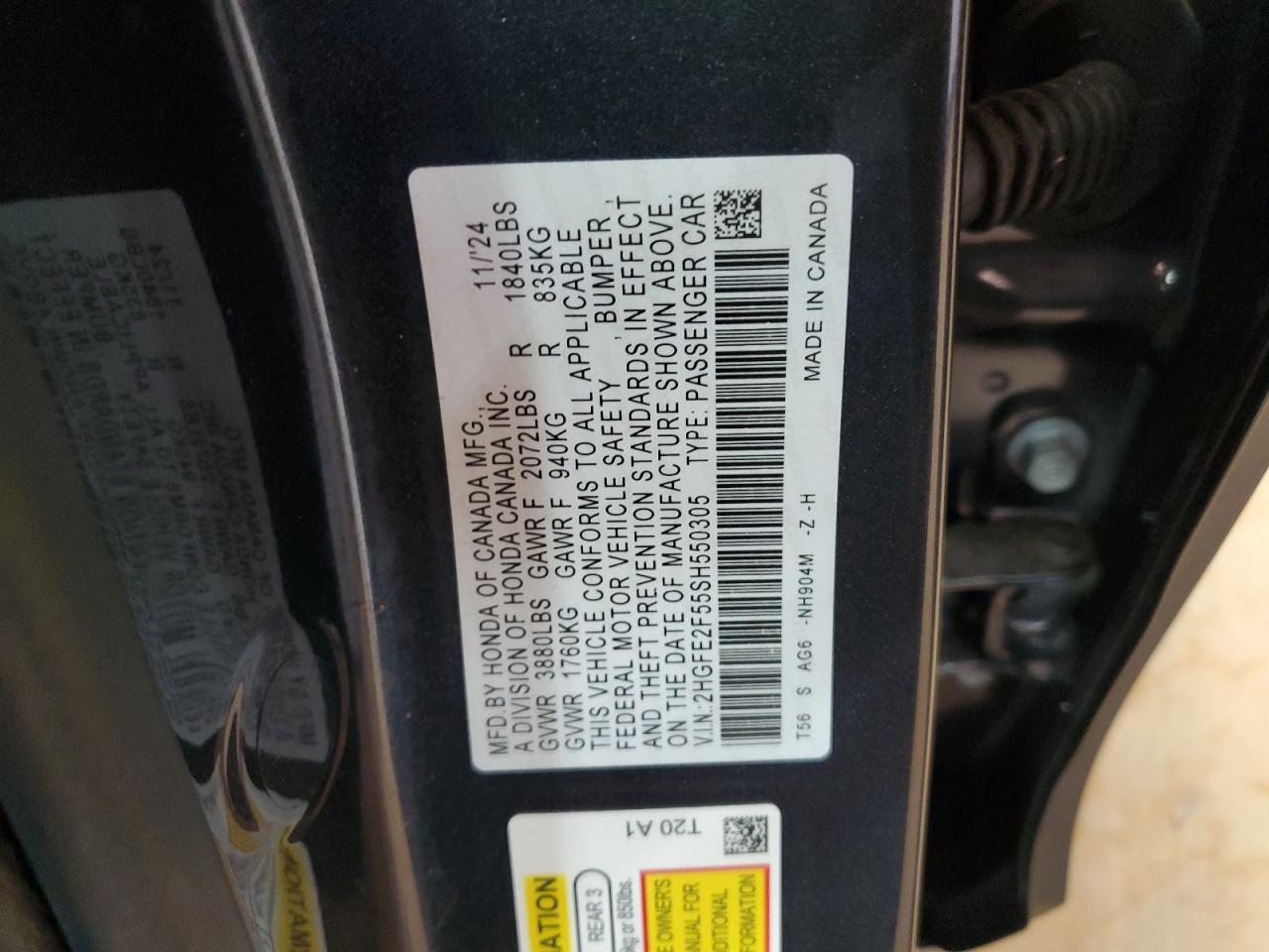 2025 HONDA CIVIC