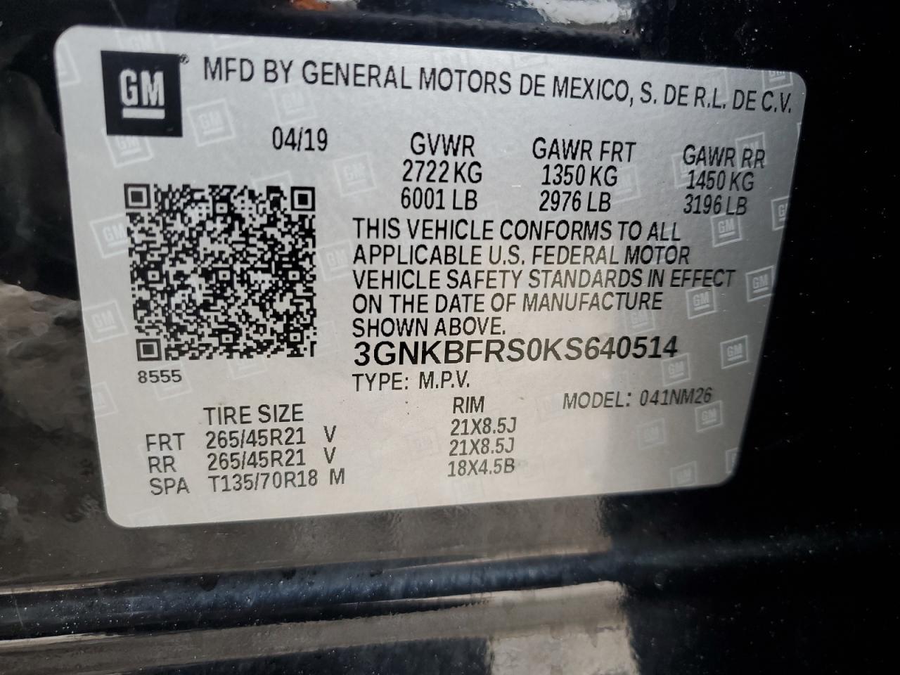 2019 CHEVROLET BLAZER