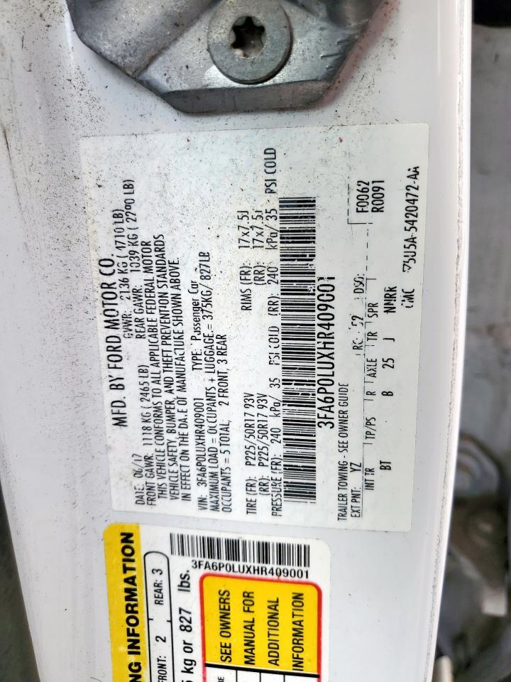 2017 FORD FUSION