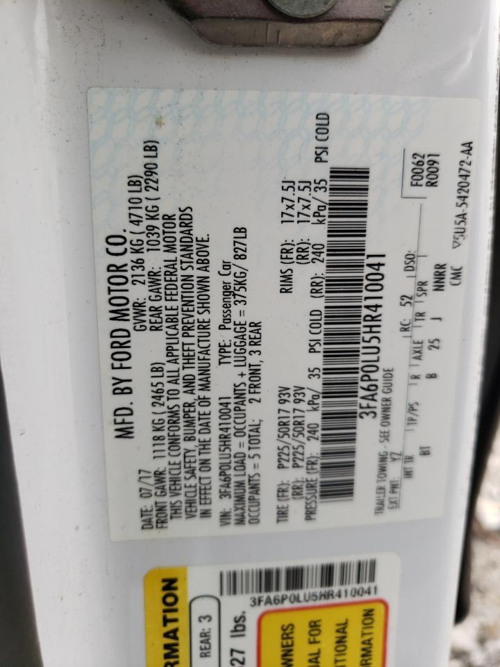 2017 FORD FUSION
