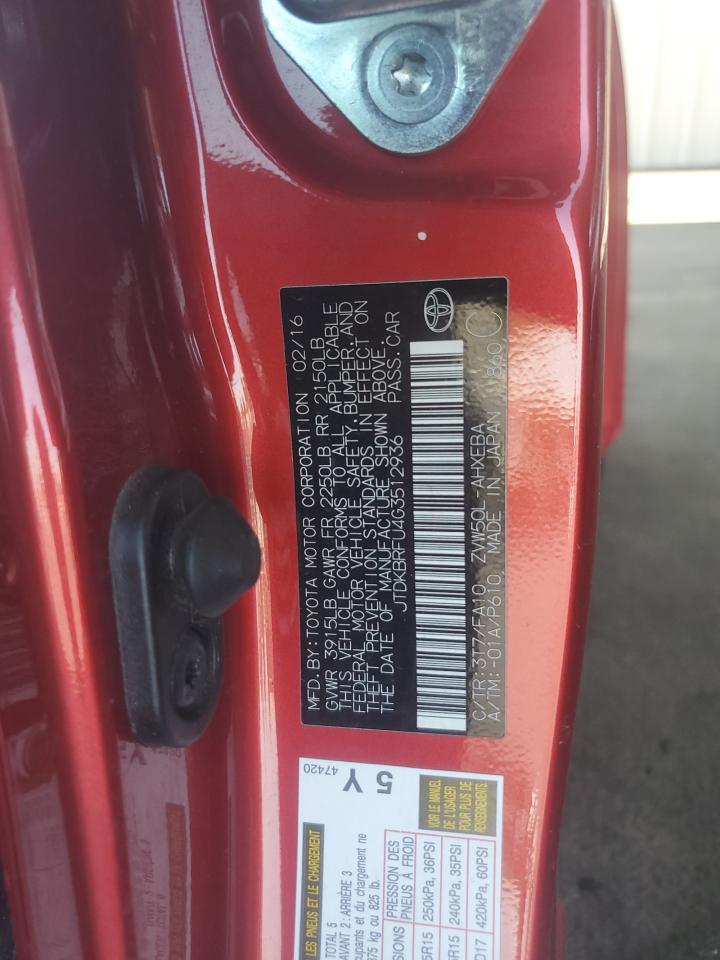 2016 TOYOTA PRIUS