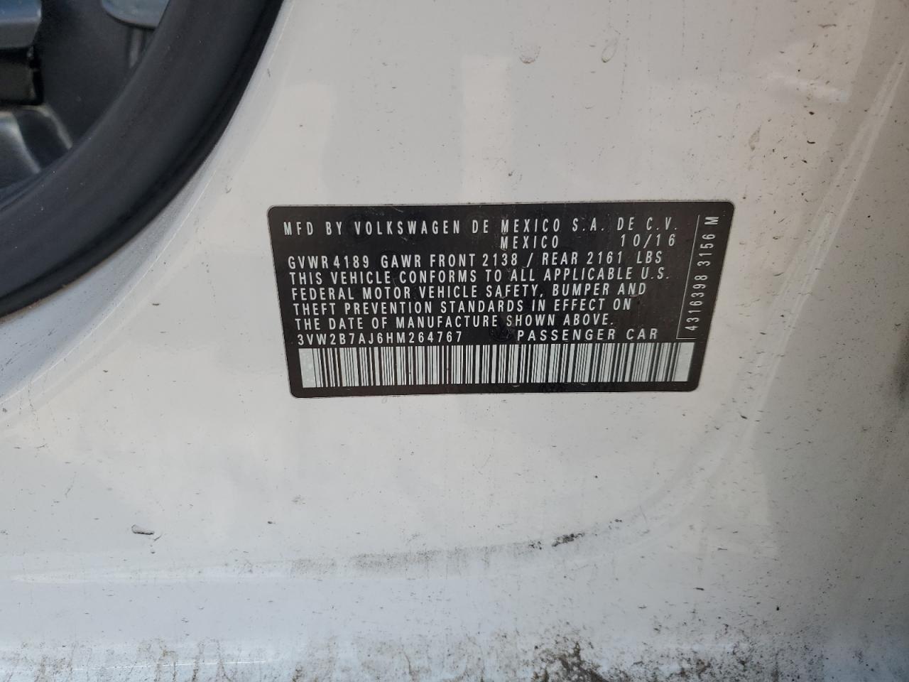 2017 VOLKSWAGEN JETTA