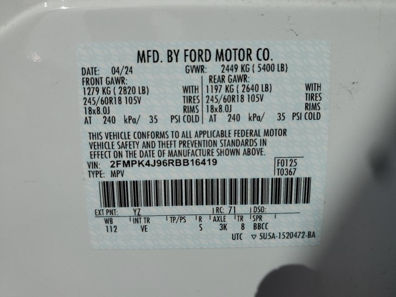 2024 FORD EDGE