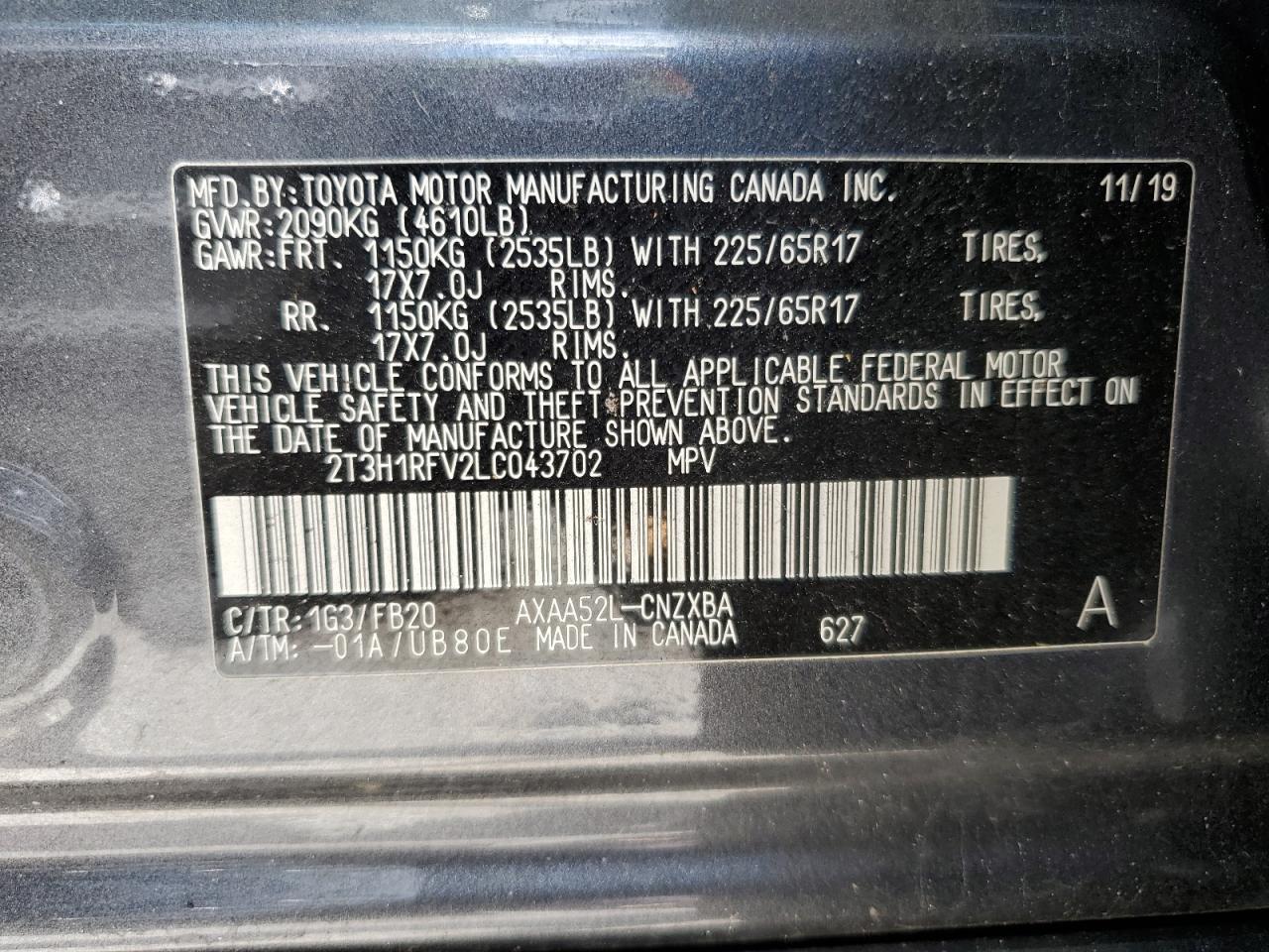 2020 TOYOTA RAV4