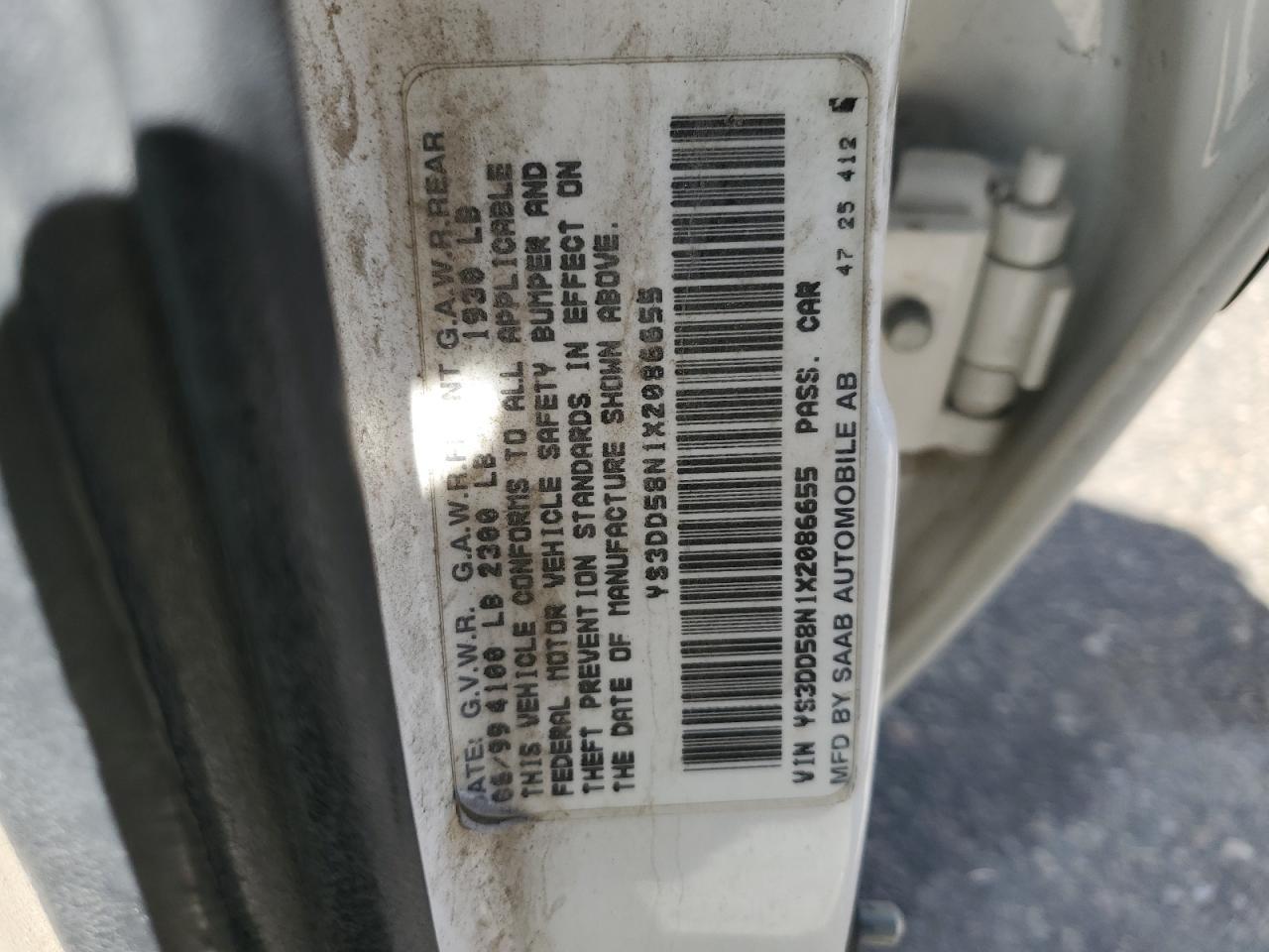 1999 SAAB 9-3
