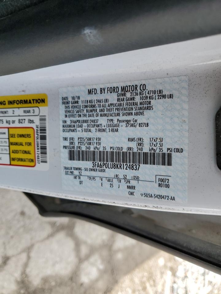 2019 FORD FUSION