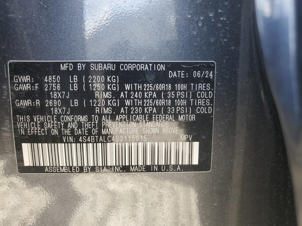 2025 SUBARU Outback