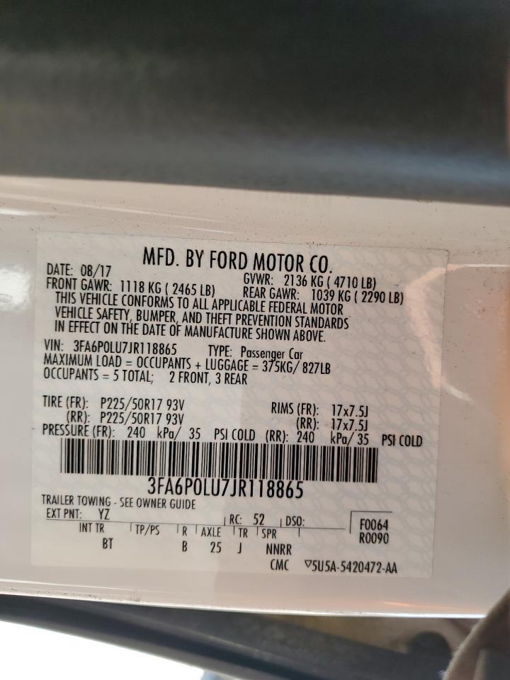 2018 FORD FUSION