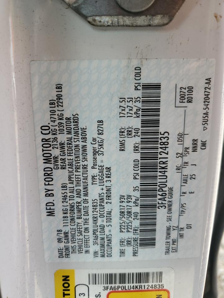 2019 FORD FUSION