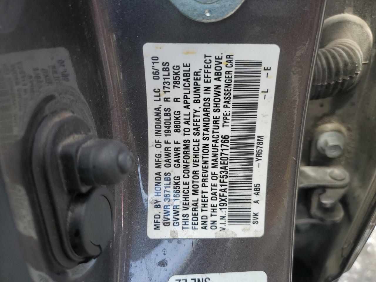 2010 HONDA CIVIC