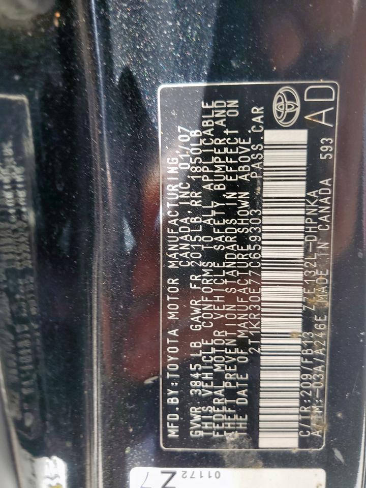 2007 TOYOTA COROLLA
