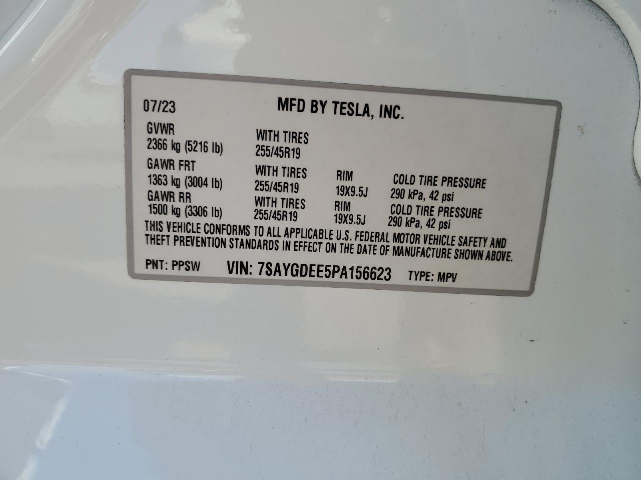 2023 TESLA MODEL Y