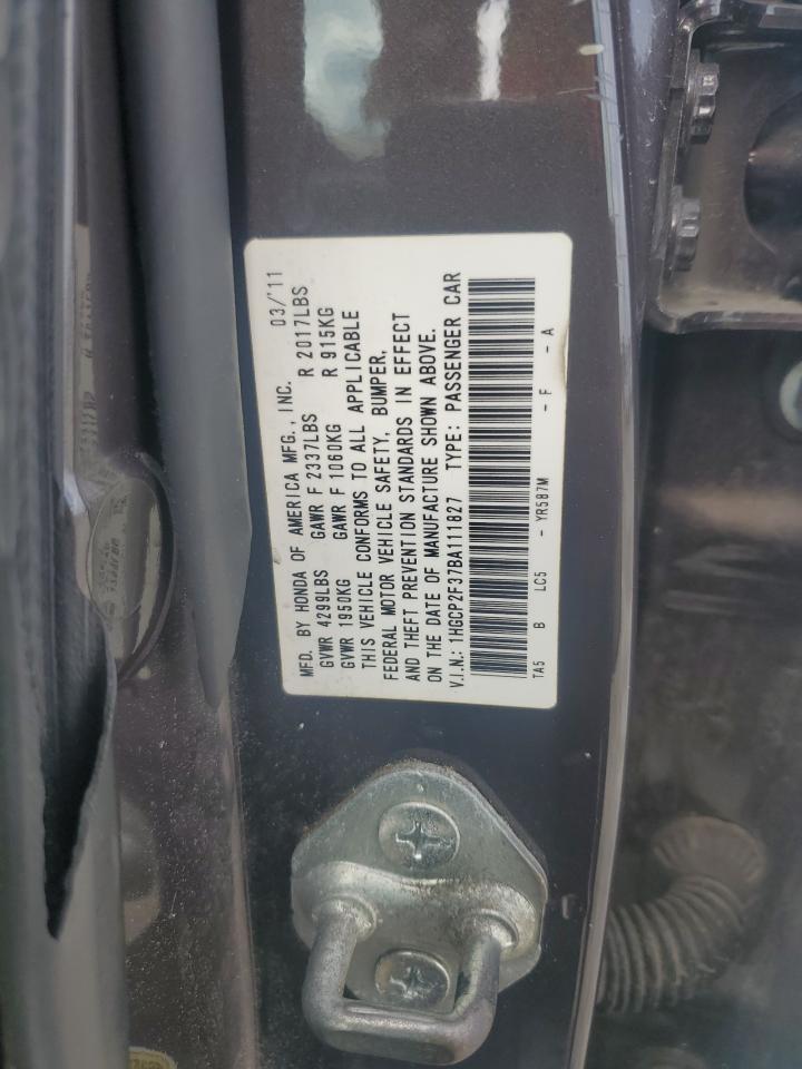 2011 HONDA ACCORD