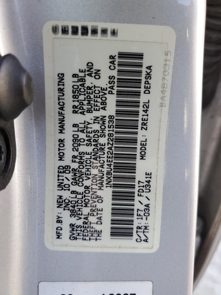 2010 TOYOTA COROLLA