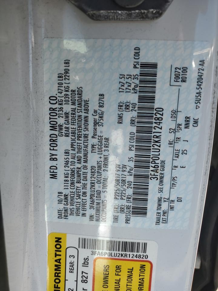 2019 FORD FUSION