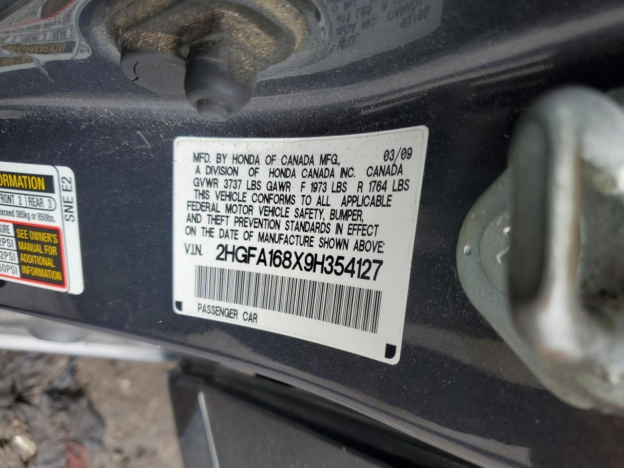 2009 HONDA CIVIC
