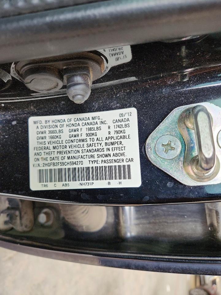 2012 HONDA CIVIC
