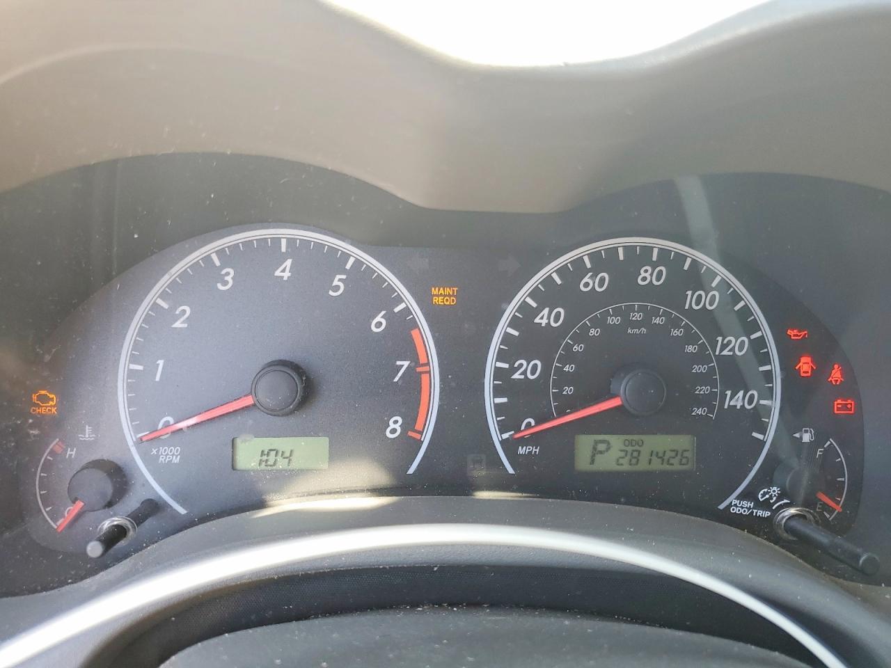 2009 TOYOTA COROLLA