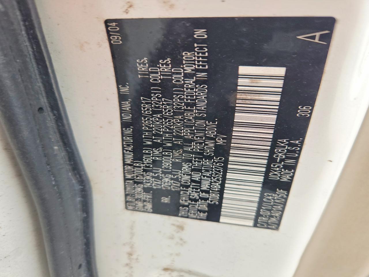 2005 TOYOTA Sequoia