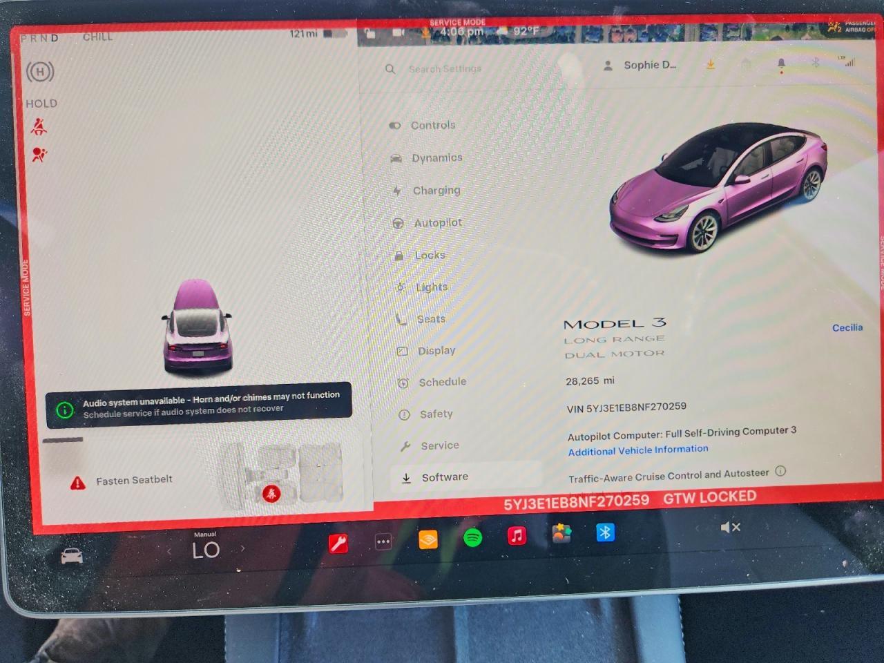 2022 TESLA MODEL 3