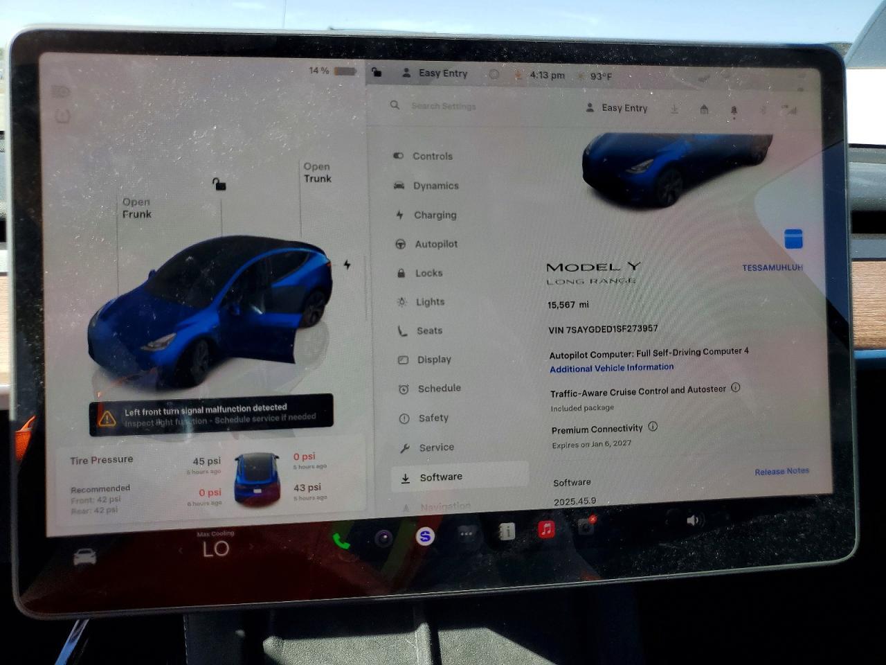 2025 TESLA MODEL Y