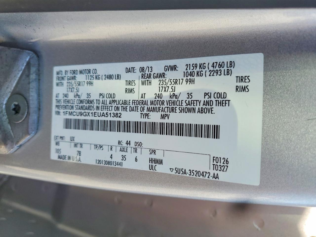 2014 FORD ESCAPE