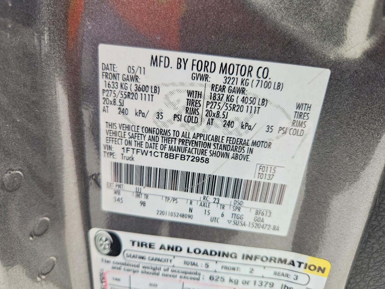 2011 FORD F-150 Lightning