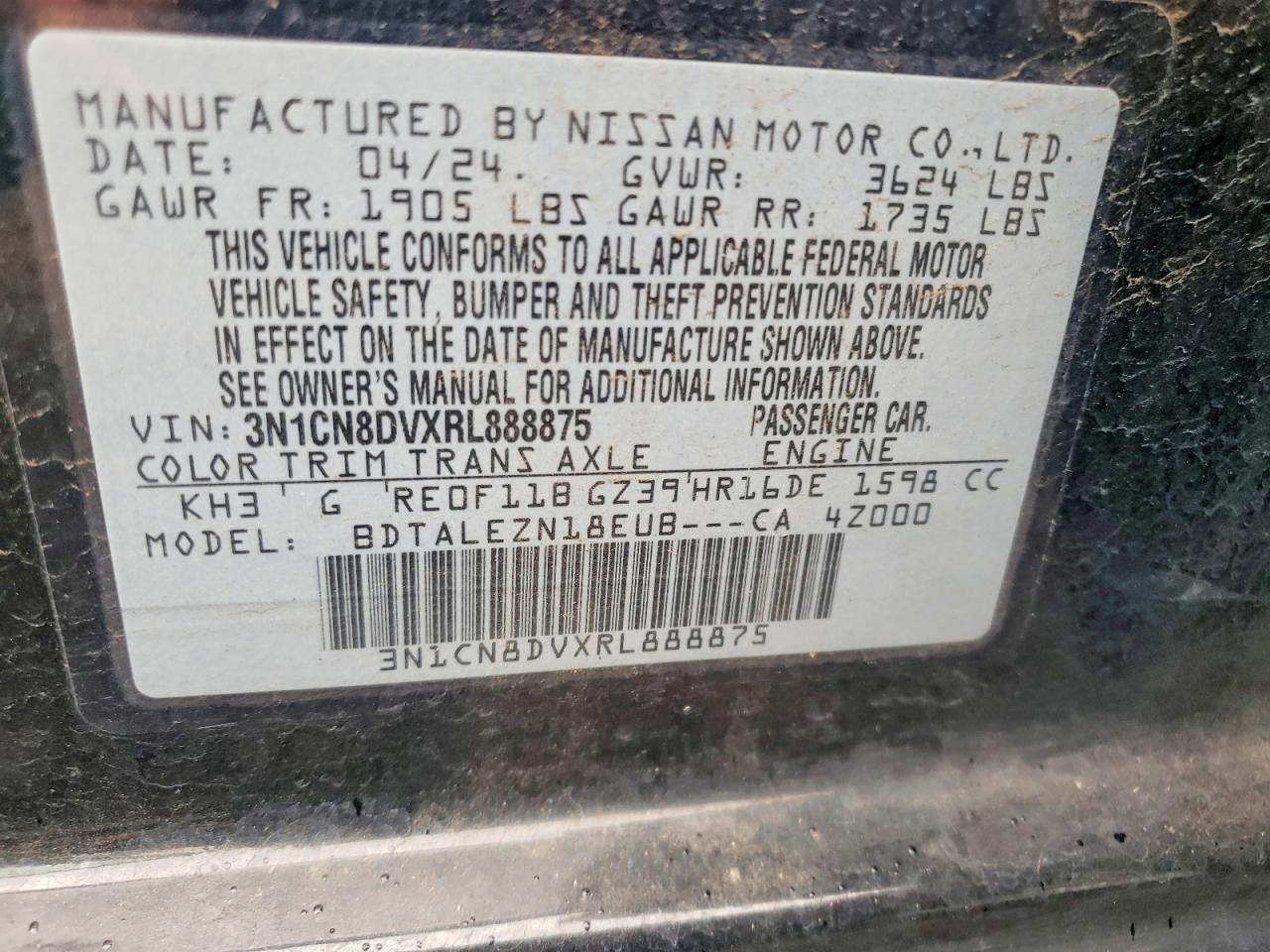 2024 NISSAN VERSA