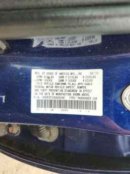 2013 HONDA ACCORD
